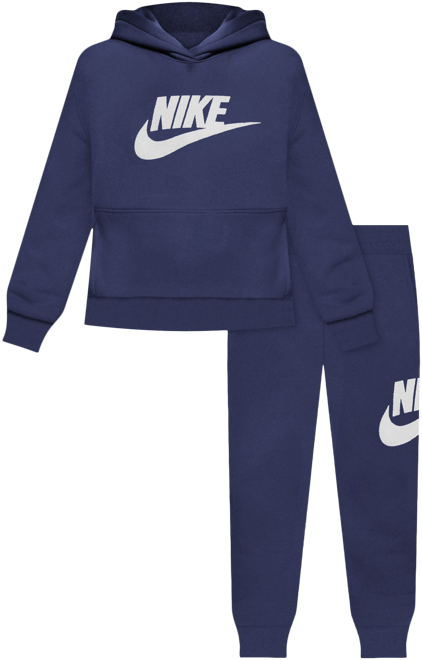 Nike Sportswear Club Fleece Conjunto de sudadera con gorro para niños talla chica