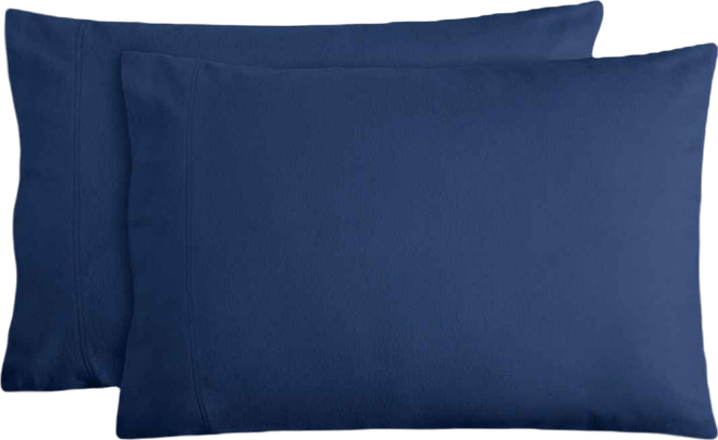 Cotton Flannel Pillowcase Set 2 Pack Standard Size