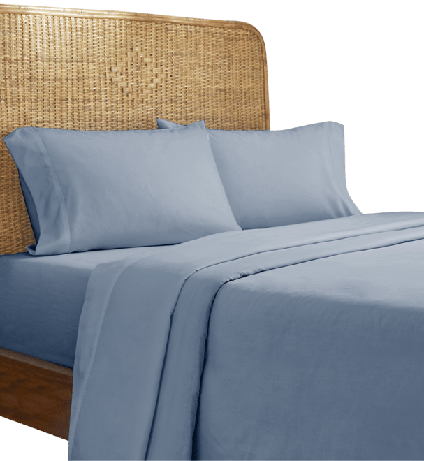 100% Organic Cotton Sheets Set, Percale Bed Sheet