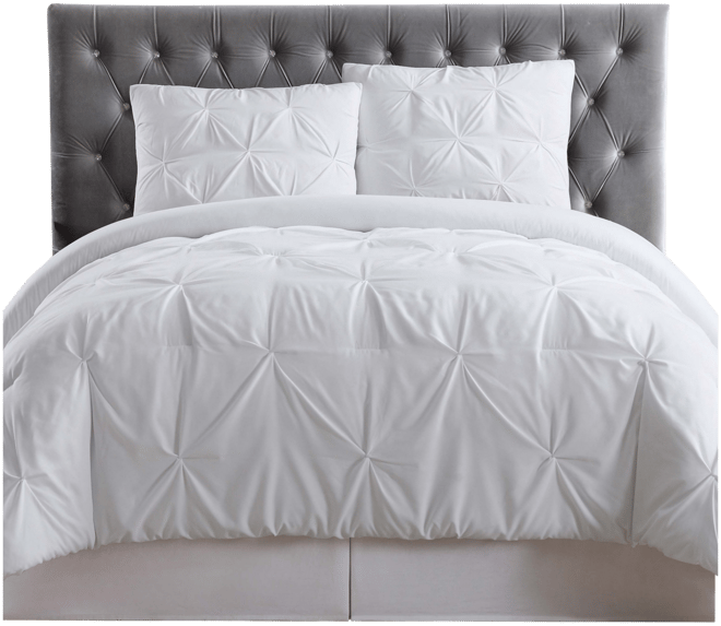 Pleated Duvet Cover Set, Full/Queen