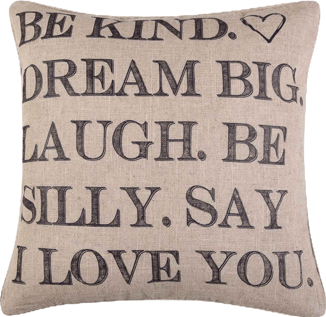 Santa Fe Be Kind Decorative Pillow, 20" x 20"