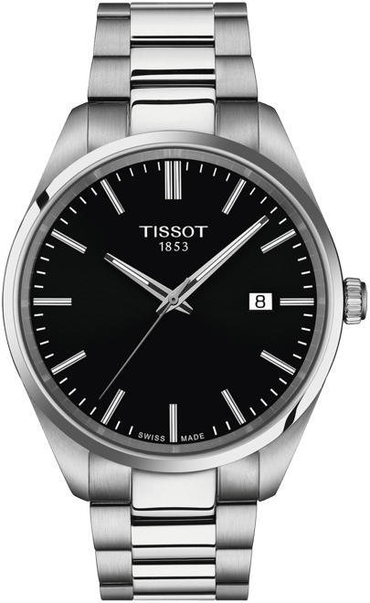 Men's Swiss Pr 100 Stainless Steel Bracelet Watch 40mm