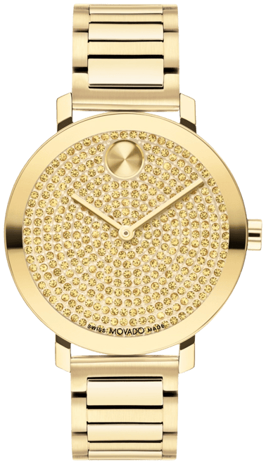 Movado Women s Bold Evolution 2.0 Swiss Quartz Ionic Plated Light Gold Tone 2 Steel Watch 34mm Macy s