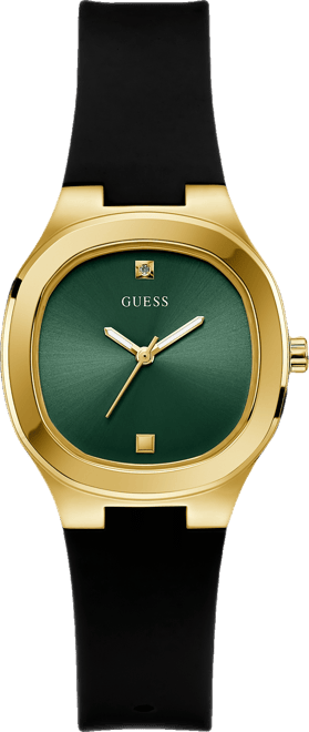 Women's Analog Black Silicone Watch 32mm