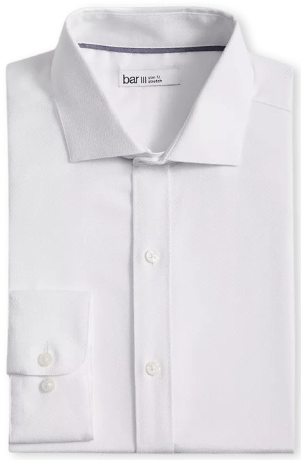 Men's Slim-Fit Diamond Dobby Dress Shirt, Created for Macy's