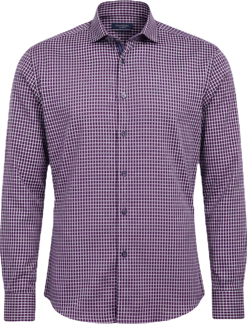 Micelsons of London Men's Regular-Fit Twill Check Dress Shirt