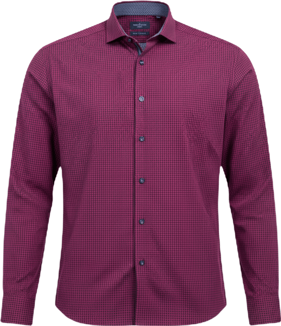 Men's Regular-Fit Gingham Dress Shirt