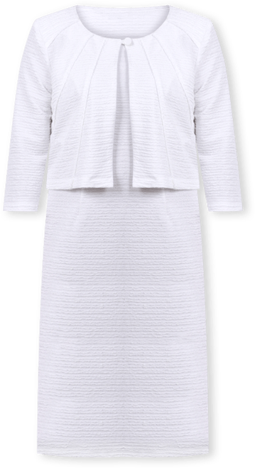 Petite Two Piece Jacket and Dress Set