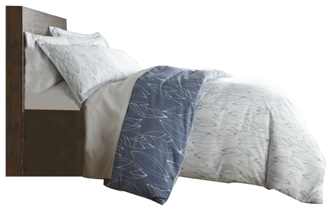 Modern Foliage Ultra Soft Duvet Cover and Sham Set, Queen