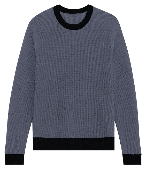 Theory Maden Contrast Trim Crewneck Sweater | Bloomingdale's