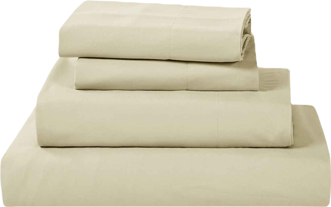 Sunham Microfiber Easy Care Solid 4-Pc. Sheet Set, California King