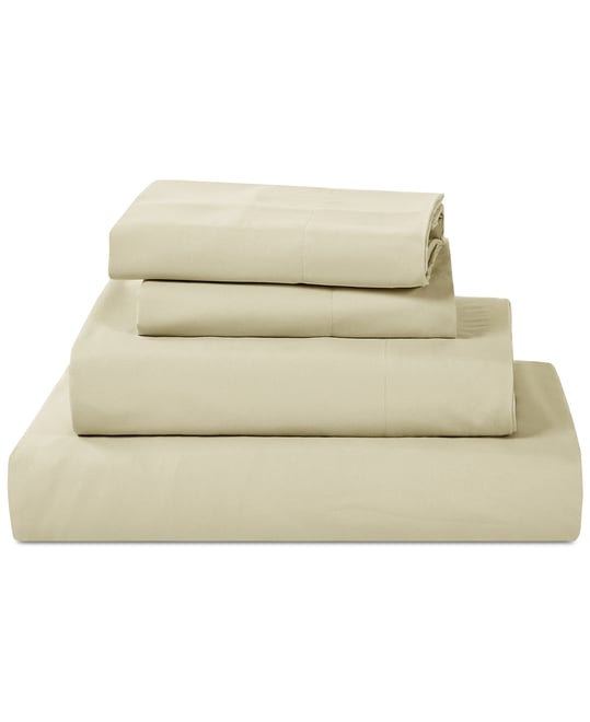 Sunham Microfiber Easy Care Solid 4-Pc. Sheet Set, Queen