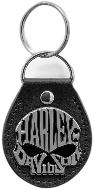Skull Design Black Fob Key Chain