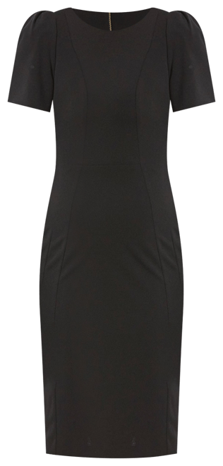 calvin klein pleated sleeve sheath dress Calvin Klein Women's Short Sleeve Pleat Dress