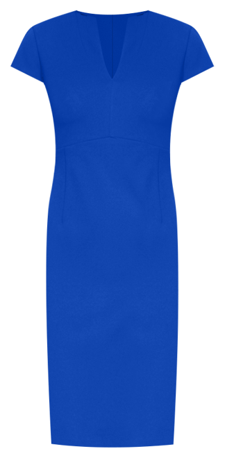 Women's V-Neck Cap Sleeve Sheath Dress