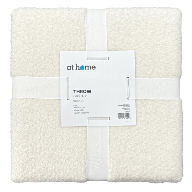 Cream best sale soft throw