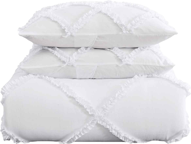 Norah Solid Microfiber 2 Piece Comforter Set, Twin Xl