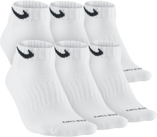 Nike 6 Pack Everyday Cushioned Ankle Socks White