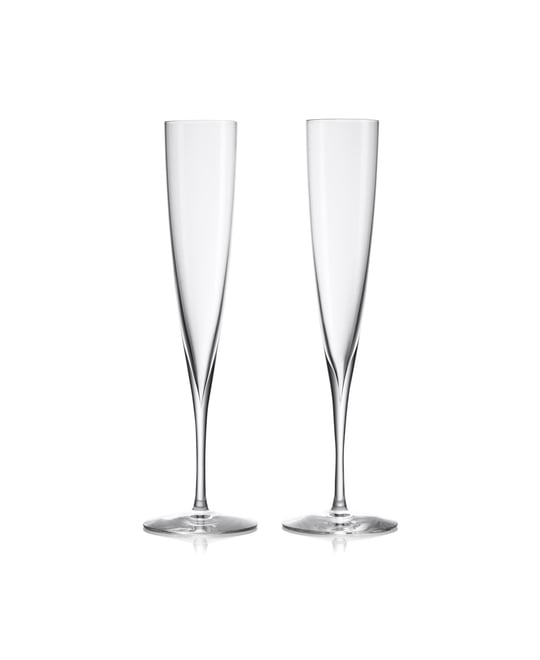 Elegance Trumpet Flute Glasses, Set of 2