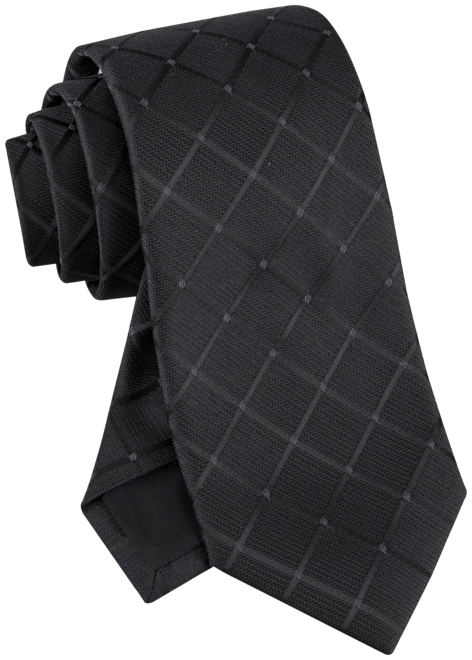 Men's Herringbone Grid Tie