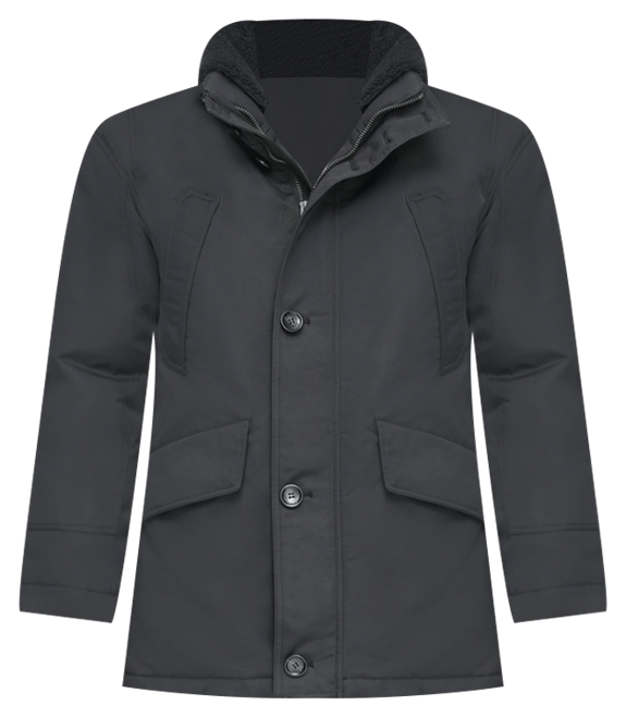 Men's Wittstock Insulated Full-Zip Waxed Parka with Removable Fleece Trim