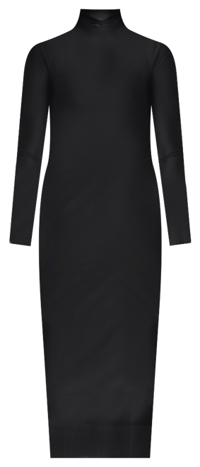 美品！My shawty vivienne sheer sleeve dress Steve Madden Women's Vivienne Mesh Long-Sleeve Midi Dress