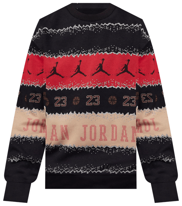 Jordan MJ Holiday Fleece Crew Big Kids Top