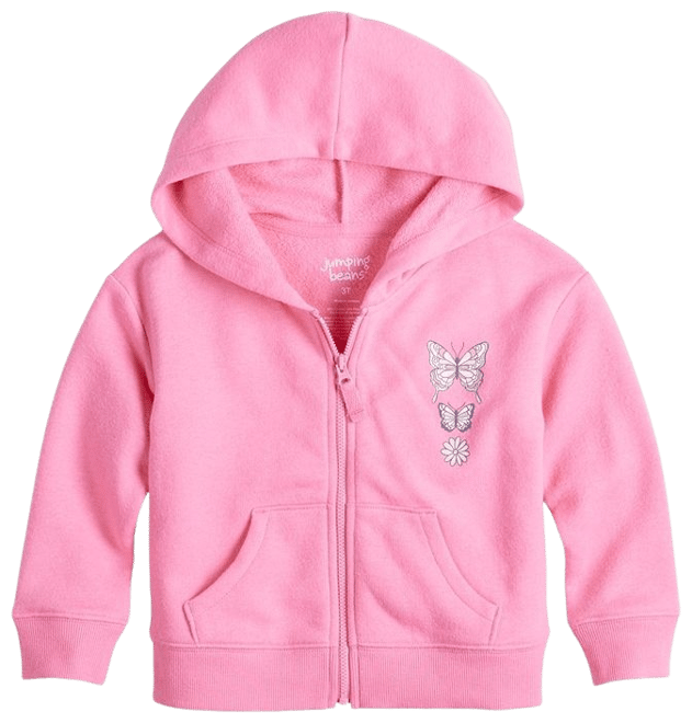 Baby & Toddler Girl Jumping Beans® French Terry Zip Hoodie