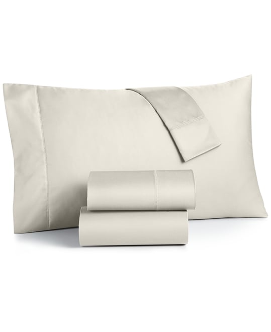 Solid 550 Thread Count 100% Cotton Pillowcase Pair, Standard, Exclusively at Macy's