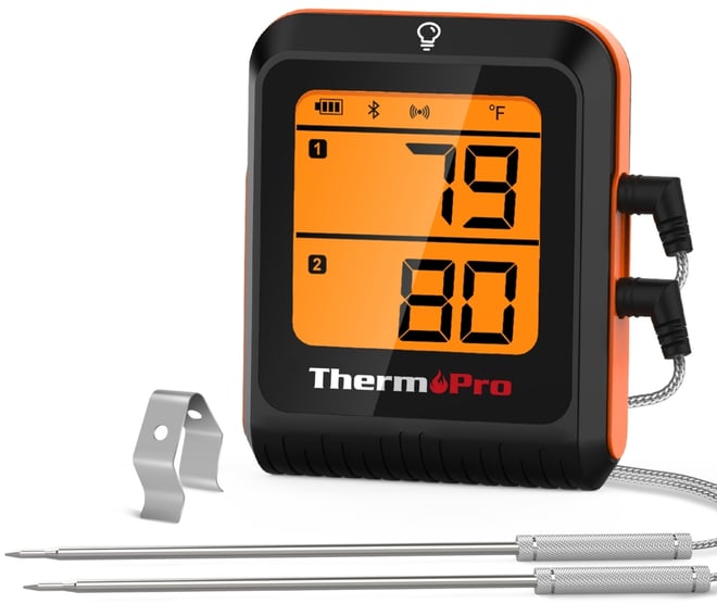 Pack of 1 TP920W 500' Range Smart Bluetooth Meat Food Thermometer