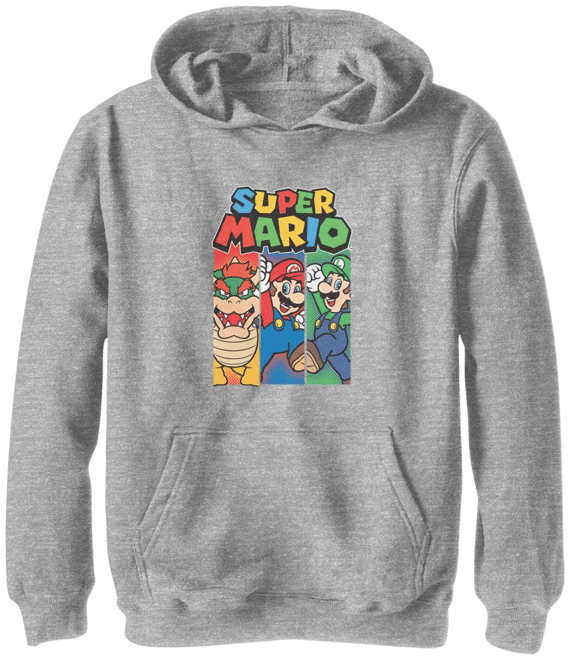 Boys 8 20 Nintendo Super Mario Bowser Mario Luigi Hoodie