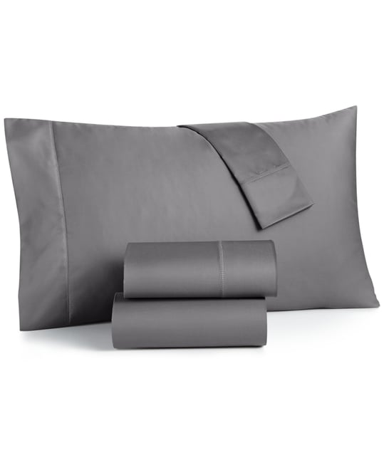 Solid 550 Thread Count 100% Cotton 4-Pc. Sheet Set, King, Exclusively at Macy's