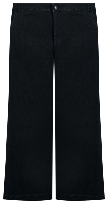 Plus Size Wide-Leg High-Rise Jeans, Exclusively Macy's