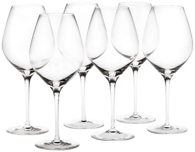 Cabernet Burgundy Glasses, Set of 6