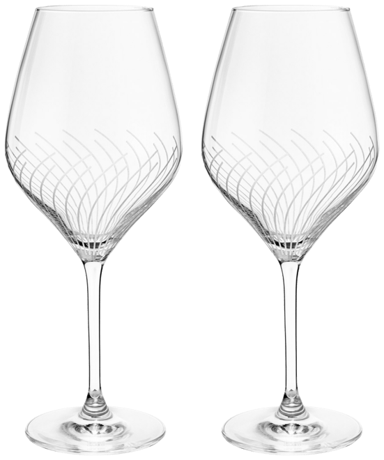 Rosendahl Holmegaard Cabernet Lines 17.6 oz Red Wine Glasses, Set
