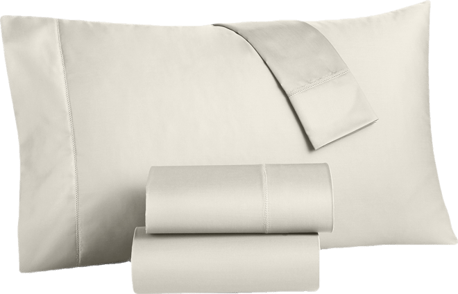Solid Extra Deep Pocket 550 Thread Count 100% Cotton 4-Pc. Sheet Set, King, Exclusively at Macy's