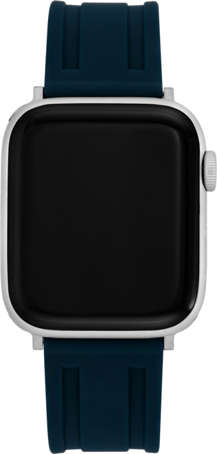 Men's Blue Premium Silicone Band Compatible with 42mm, 44mm, 45mm, Ultra, Ultra2 Apple Watch