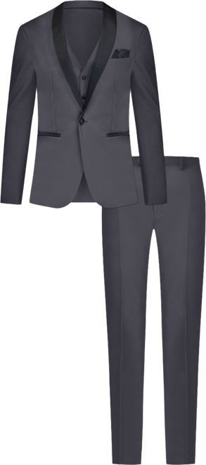 Men's 3-Piece Slim Fit Shawl Lapel Tuxedo