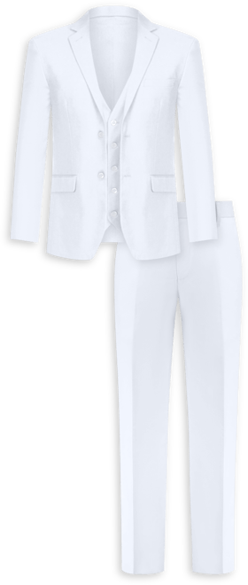 Men's 3-Piece Premium Vested 3-Piece Slim Fit Suit