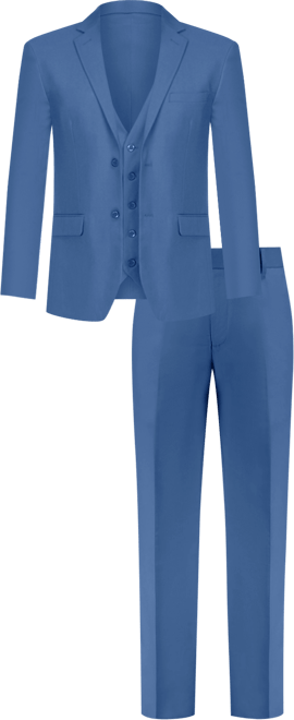 Men's 3-Piece Premium Vested 3-Piece Slim Fit Suit