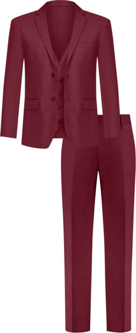 Men's 3-Piece Premium Vested 3-Piece Slim Fit Suit