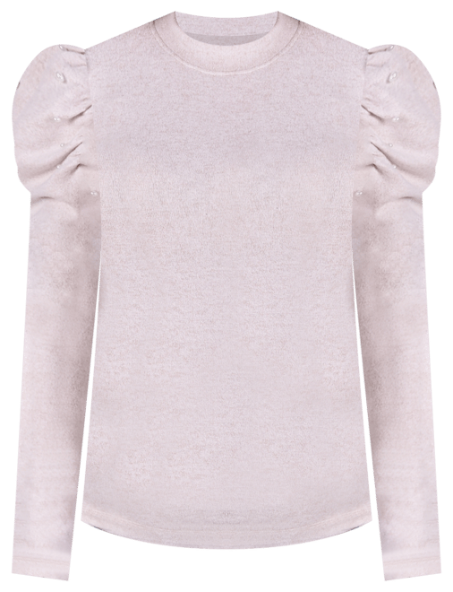 Petite Puff Sleeve Knit Top