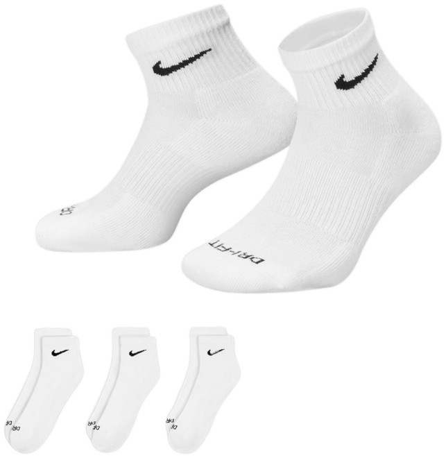 Nike Everyday Plus Cushioned Training Ankle Socks (3 Pairs)