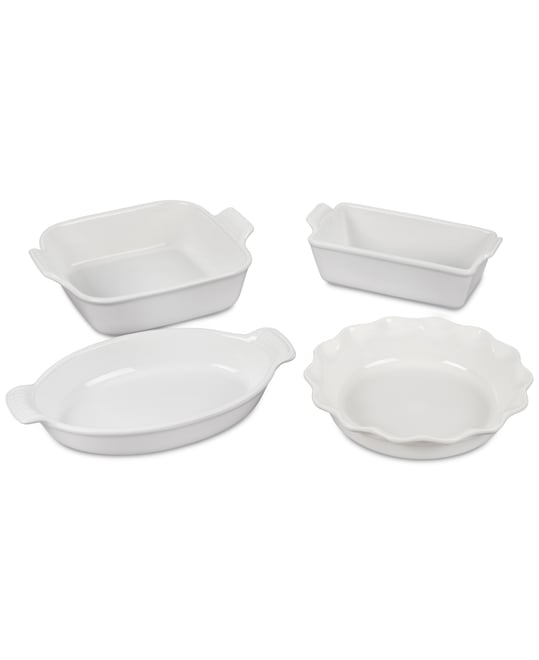 Stoneware 4-Pc. Heritage Bakeware Essentials Set