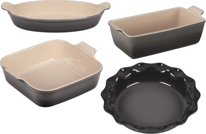 Stoneware 4-Pc. Heritage Bakeware Essentials Set