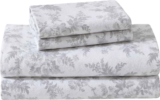 Cotton Flannel 4-Piece Sheet Set, Queen