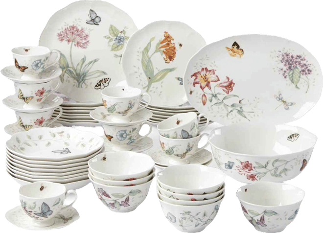 Butterfly Meadow 50 Pc. Dinnerware Set, Service for 8, Exclusively at Macy's
