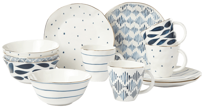 Blue Bay 12 Pc. Dessert Set, Service for 4