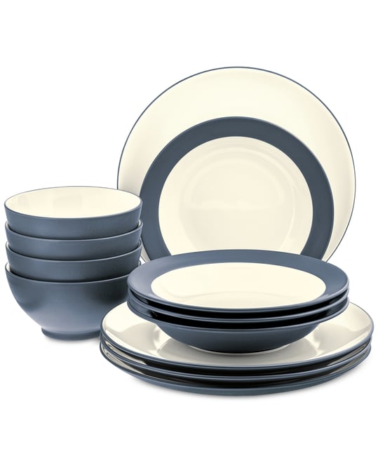 Noritake Colorwave 12-Piece Dinnerware Sets, Exclusively at Macy's