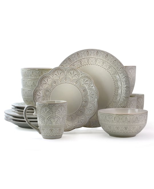 Lace 16 Pc. Dinnerware Set, Service for 4